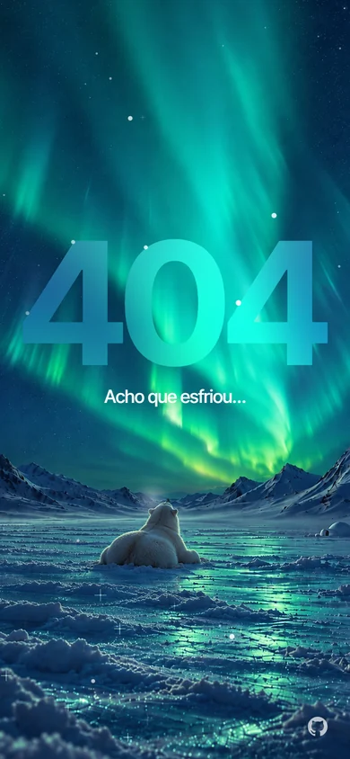 A noite com aurora no celular.